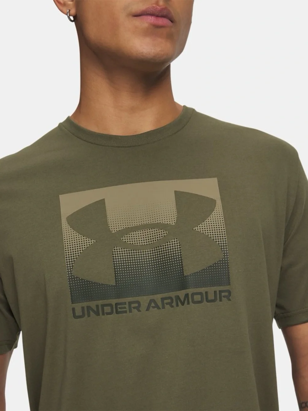 Under Armour Men’s Olive Green Logo Short Sleeve Tee